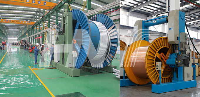 Dia φ7 - 160mm Traversing Wire Take Up Machine 30000KG Loading Coiler Spooler
