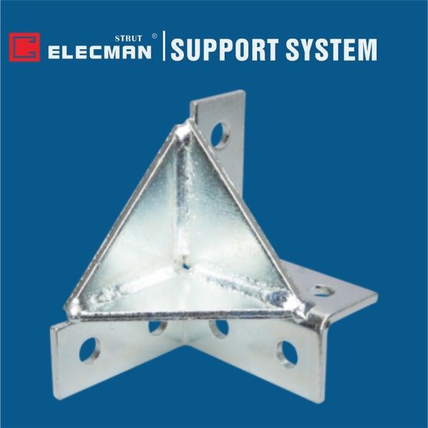 Hot Dipped Galvanised Steel Strut Wing Fittings Double Corner Bracket Support 8