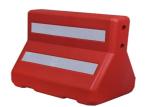 Water Filled Highway Plastic Barrier Herringbone Traffic Safety Equipment