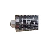 Corrosion Resistance 15um Stainless Steel Pleated Filter Cartridge In Synthetic