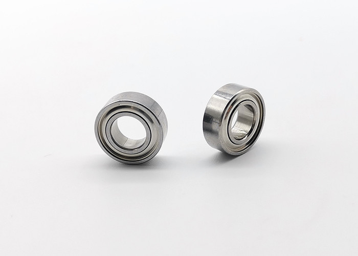 High Speed Rotation Miniature Ball Bearings , Electric Motor Bearings MR83ZZ Metal Shield Size 3*8*3mm