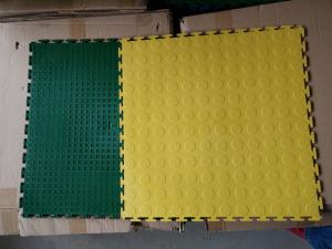 Quality PVC studed visible joint interlocking floor tiles 500 wholesale
