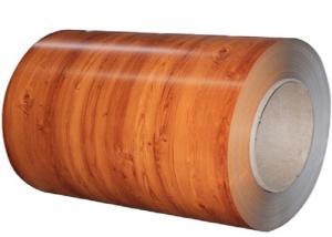 Quality Wood Grain Color Coated Aluminum Coil 1050 1100 3003 PE PVDF Coil Coating wholesale
