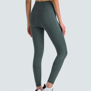 Quality Nylon Spandex Workout Pocket Yoga Pants Gym High Density For Women wholesale