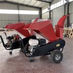 Mobile Drum Wood Branch Leaf Shredder Chipper Diesel / Gasoline Machine
