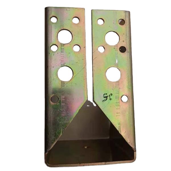 ISO9001 2008 Certificate Nonstandard Yellow Zinc Plated Timber Connector Joist