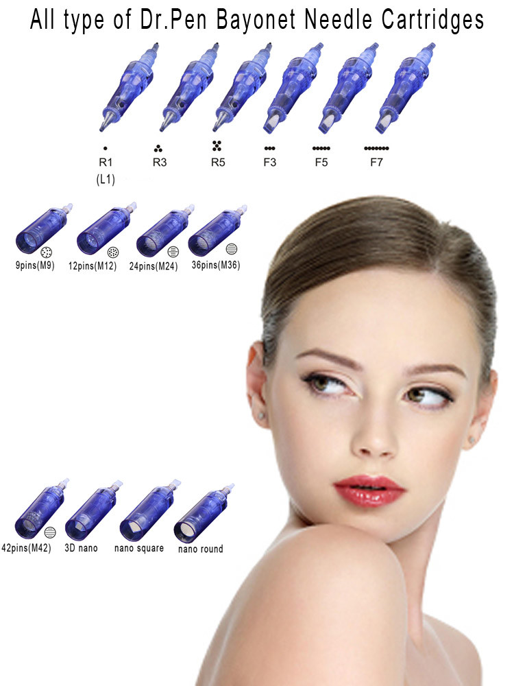 Dr.pen A1 original manufacturer dermapen Drpen A1 derma pen needles cartridges 1 3 5 7 9 12 24 36 42 pins nano