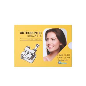 Quality Self Ligating Metal Orthodontic Bracket Roth Braces 0.022 0.018 Slot wholesale