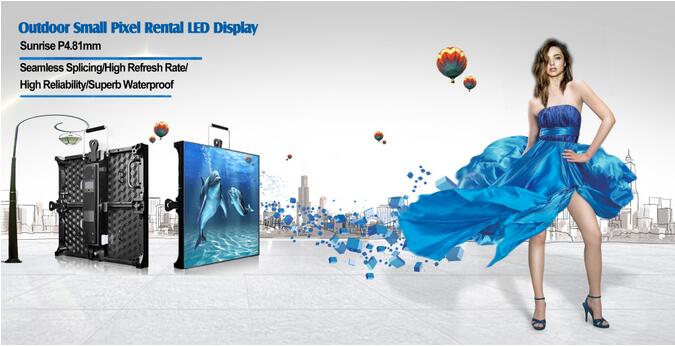 3D P4.81 SMD LED Display 7500cd / m2 , HD Flexible LED Video Display 500 x 500mm Cabinet Size