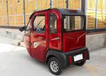 3 Seats Enclosed Electric Tricycle 1000 W Easy Operation For Adult Optional