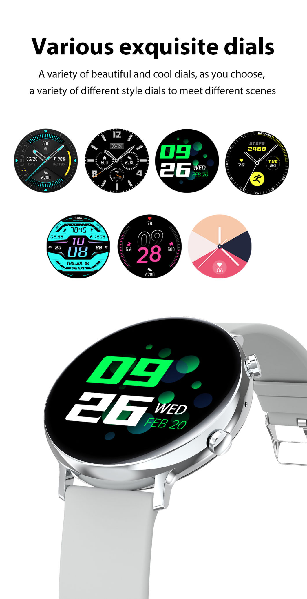 Remote Control Full Touch Screen Electronic Black Watch Gw53 Zinc Alloy Middle Frame Smartwatch for NFC