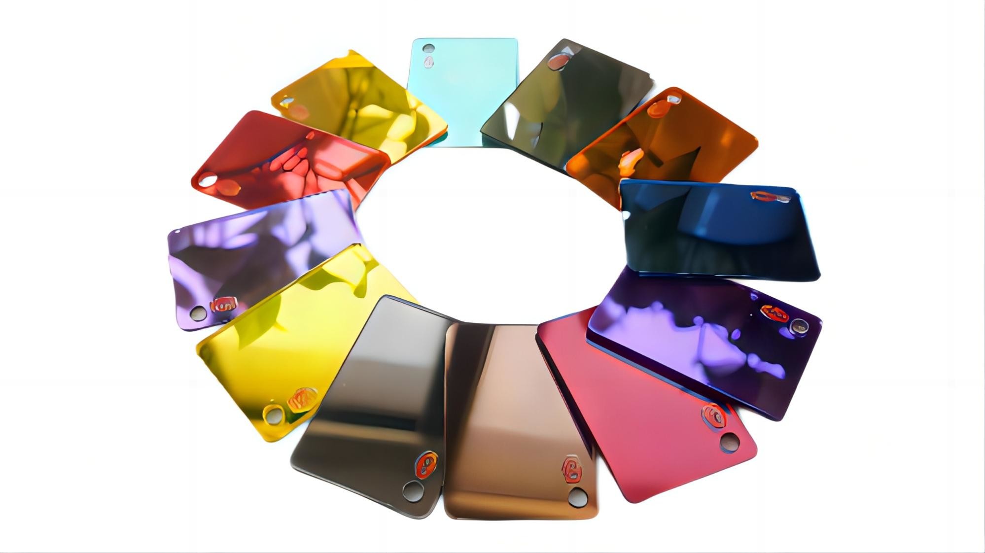 High Glossy 0.8mm PMMA Large Plastic Mirror Sheet With Non Adhesive Board
