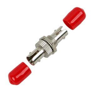 Quality RED CATV FTTH Fiber Optic Adapters ST To ST Simplex Zinc Alloy wholesale