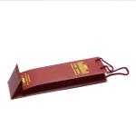 Luxury Gift Packaging Custom Printed Bottle Wine Paper Bags Dark Red Wine Bottle