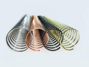 Quality 34.9mm 4:1 Pitch Metal Wire Binding Coils For Premium Notebooks wholesale