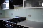 Painted Glass Kitchen Backsplash , Seamless Glass Backsplash