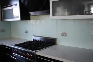 Quality Painted Glass Kitchen Backsplash , Seamless Glass Backsplash wholesale