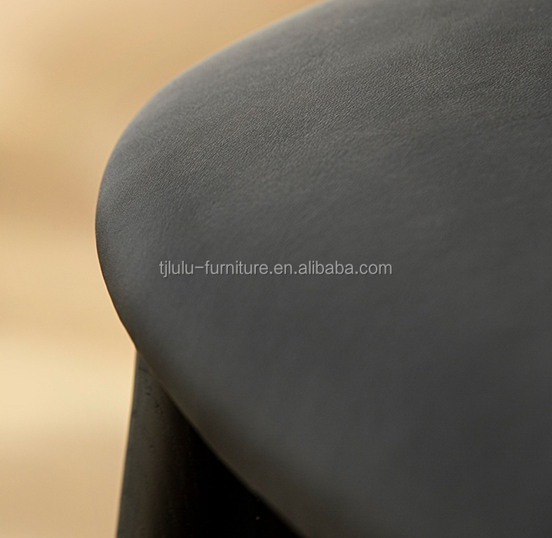 Fabric/Foam Sponge Cover Material Nordic Style Paddle Leisure Cafe Dining Chair Home Upholstery Chair Solid Wooden Chair