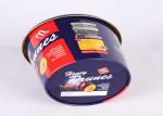 Reuseable Round Gift Tins YT1076 , Large Dried Foods Packaging Container With