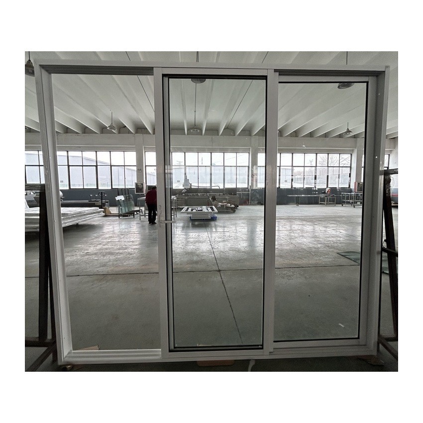 Customized Interior Aluminum Sliding Door Waterproof Double Tempered Glass Door