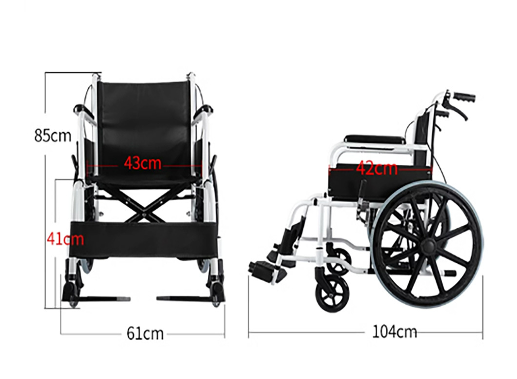 Manual Wheel Chair With Commode Elderly And Disabled Drive Medical Manual Wheelchair