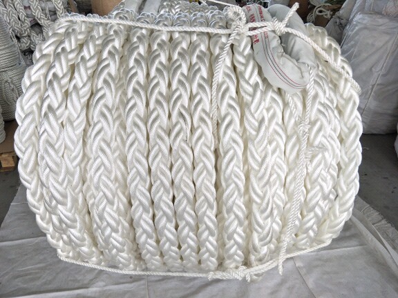 PP Multifilament 8 Strand Polypropylene Mooring Rope For Ships And Tugline