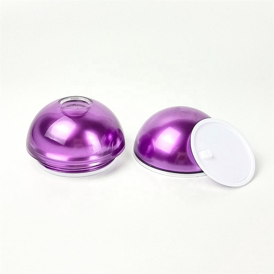 50g Luxury Purple Cosmetic Packaging Set Acrylic Cosmetic Cream Jar And Bottle