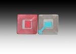 30*30mm Plastic Red EAS RF Label Plastic 8.2Mhz Cosmetics HAX726
