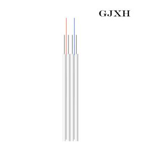 Quality SM 4 Cores Fiber Optic Indoor FTTH Drop Cable Steel Wire Strength Member wholesale