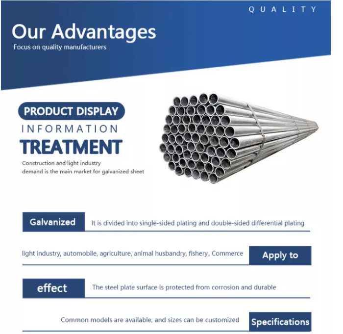 API 5L Structural Fluid ERW Gi Pipe
