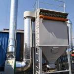 Wood Working Shop 120m2 Industrial Dust Collection System 120pcs Bag Filter Dust