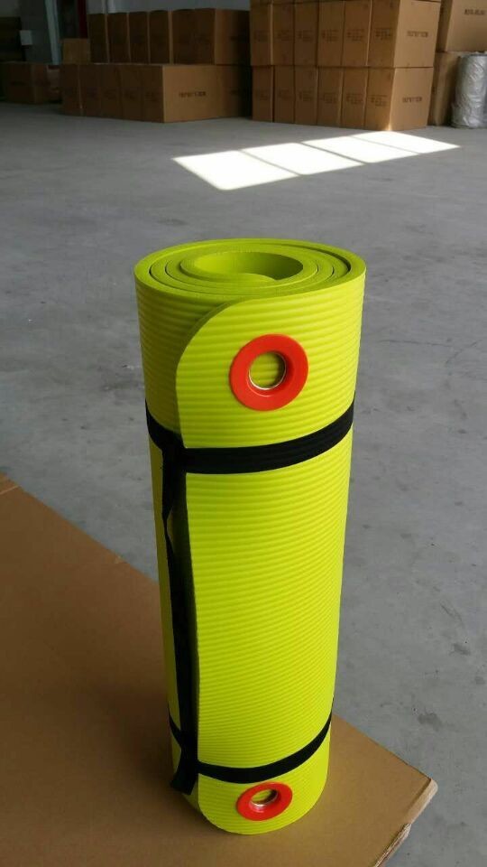 Thick Exercise Yoga Floor Mat Nbr 24 X 71 Inches Great for Camping Pilates Gymnastics