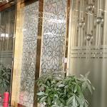 PVD Color Stainless Steel Screen Partition Living Room Divider With Tempered