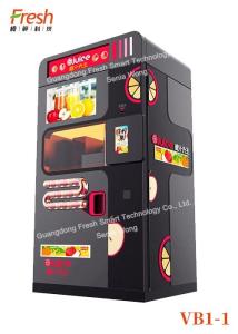 Quality black hot sale stainless steel multifunction fresh fruit orange juce squeeze automatic vending machine for indoor wholesale