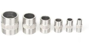 Quality Sus Male Threads Joint Water Plumbing Ss 304 Hex Nipple wholesale