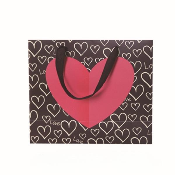 Large Valentine's Day Luxury Craft Gift Shopping Paper Bag with Hand Length
