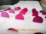 Colorful Ruby Doped Sapphire Crystal Materials Fe / Ti / Cr