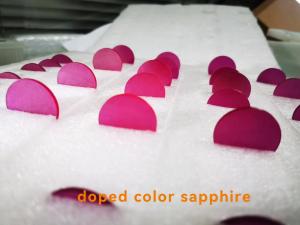 Quality Colorful Ruby Doped Sapphire Crystal Materials Fe / Ti / Cr wholesale