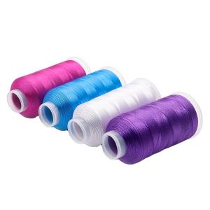 Quality 120d/2 Silk Reflective Thread for Embroidery High Speed 5000 Yards High Tenacity wholesale