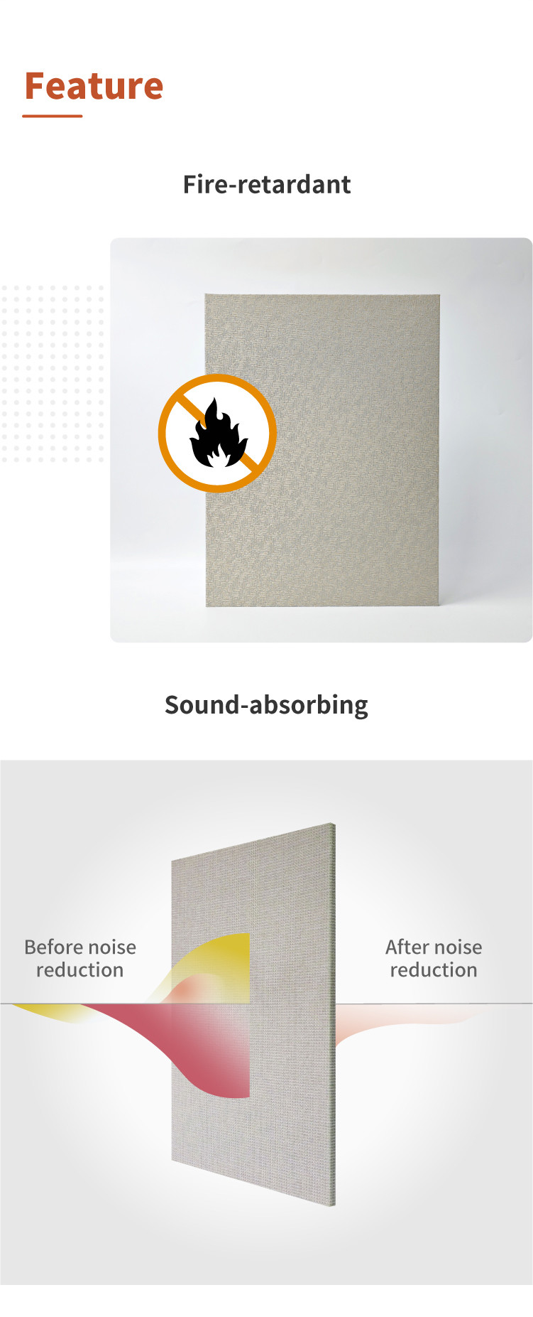 Portable And Lightweight Decorative Acoustic Panels Luxurious Surface Finishes