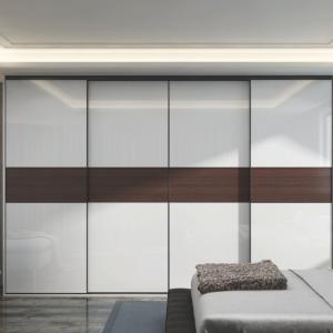 Quality Fitted Mirrored Modular Bedroom Wardrobe Particle Board Carcass wholesale