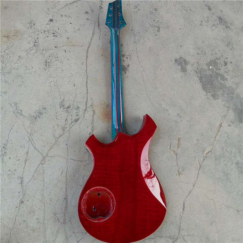 Irregular shaped white electric guitar with custom guitar/gift to friends handmade guitar