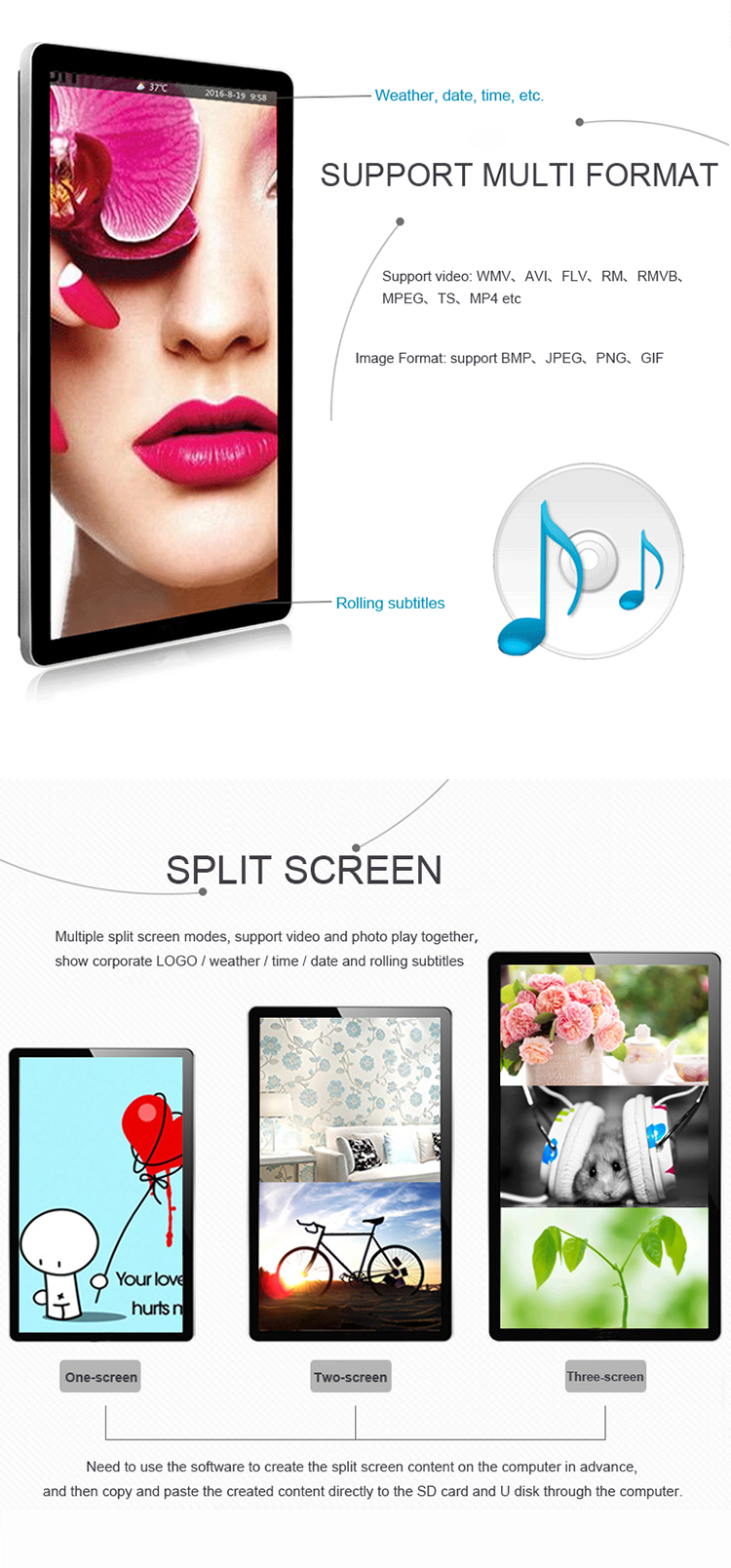 Custom Advertising And Kiosk Displays Wall Mount