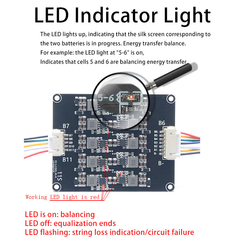 1A 2S - 24S Active Balancer BMS Lithium Lifepo4 Battery Inductive BMS Balance Board