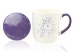 Sublimation Coated Handgrip Ceramic Coffee Mugs 400cc