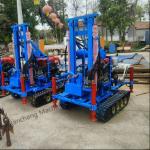 Hydraulic Crawler Mounted 160m Borehole Drill Wells Water Well Drilling Rigs