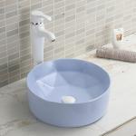 Smooth Counter Top Bathroom Sink Low Water Splashing Red Wash Basin