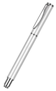 Quality brand metal ink pen, advertising liquid ink pen,silver barrel wholesale