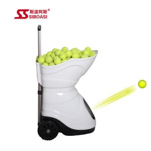 Quality Black Siboasi S4015 Tennis Ball Machine , 150W Tennis Throwing Machine wholesale