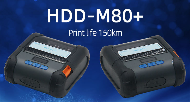 Portable Printer with USB Bluetooth Interface and 0.96 Inch OLED Display Private Mold